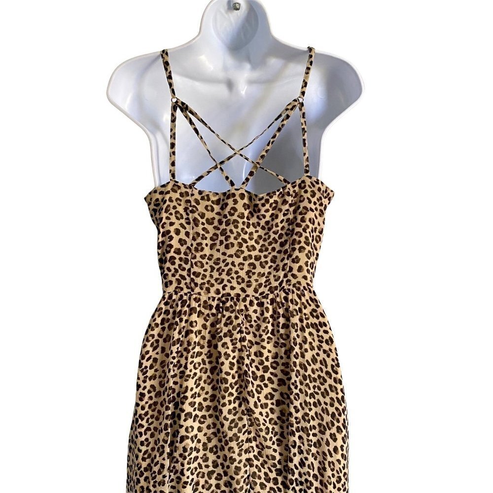 Abercrombie and Fitch Animal Print Dress with Adjustable Spaghetti Straps Small - Picture 4 of 12